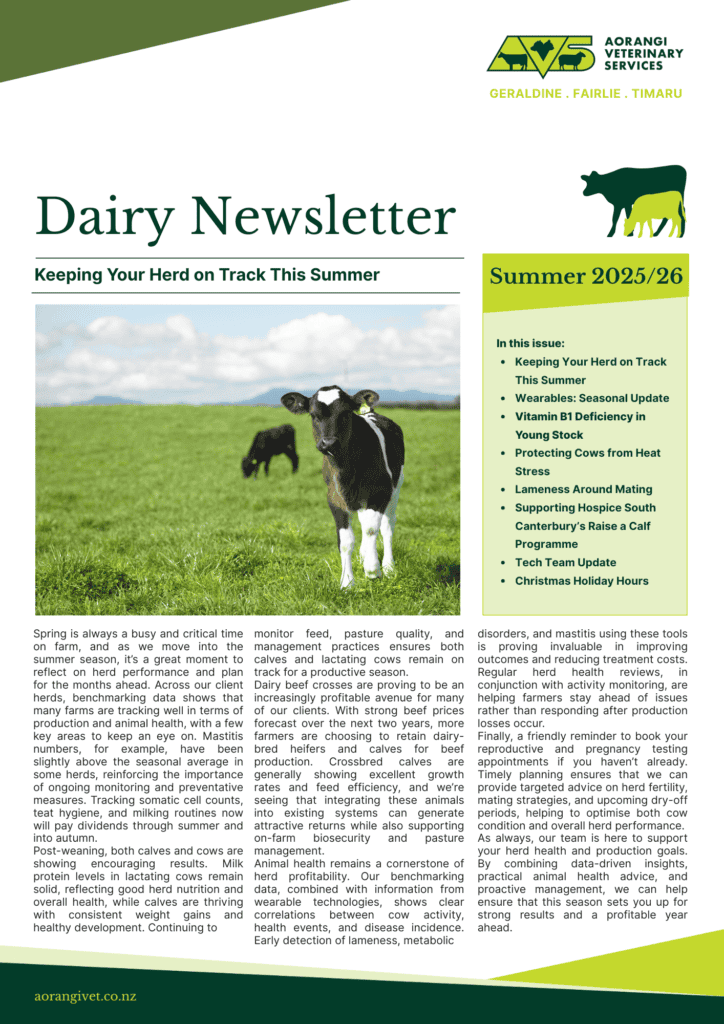 Dairy Newsletter Summer 2025_26
